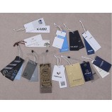 Étiquettes volantes en papier d’impression offset avec cordes (GB-032)