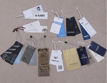 Offset Printing Paper Hang Tags with Strings (GB-032)