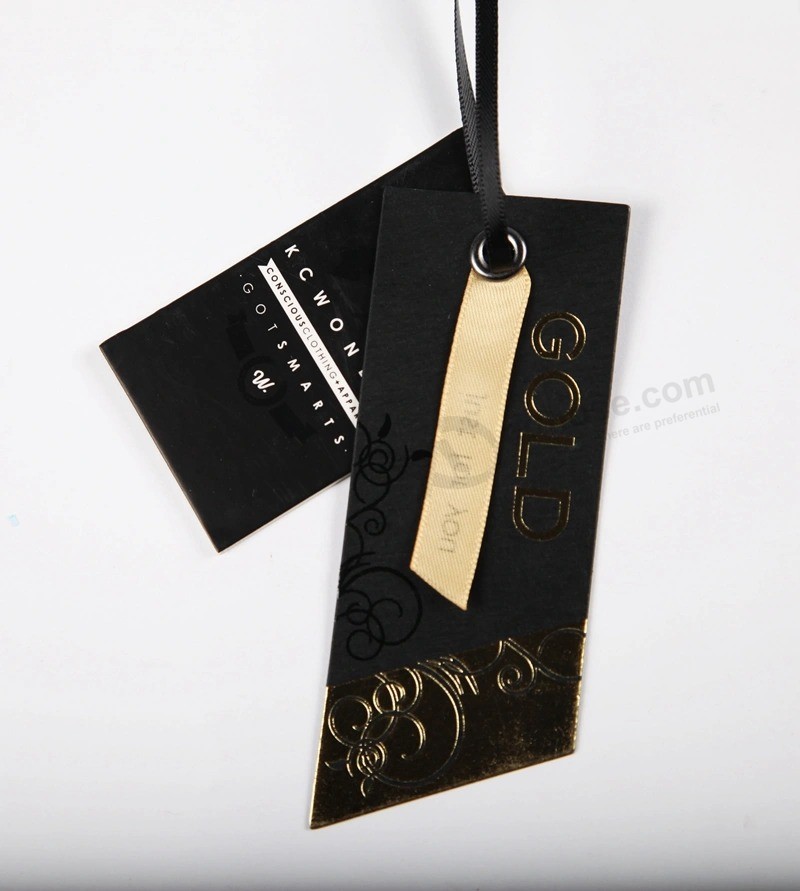 Customized paper Garment hang Tag clothing Price Tag with Logo Printed