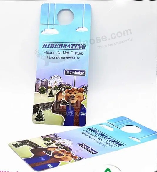 Custom No Disturb Plastic Hotel Door Hang Tag(PVC card)