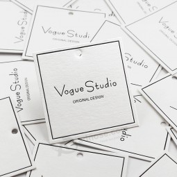 Logo de marque personnalisé Hangtag Specialty Paper Clothing Hang Tag