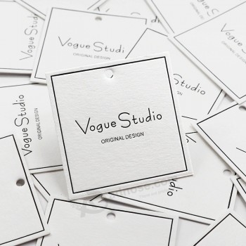 Logo de marque personnalisé Hangtag Specialty Paper Clothing Hang Tag