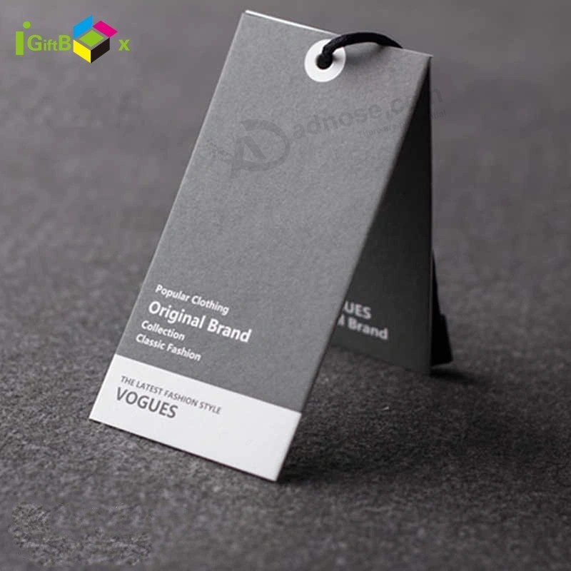 Custom luxury Paper clothing Tagger paper Hangtag hang Tag