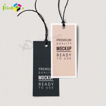 Personnalisé Luxe Papier Vêtements Tagger Papier Hangtag Hang Tag
