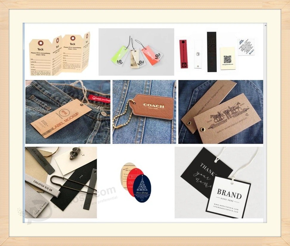 Custom cheap Clothing cardboard Paper hang Tag for Suits