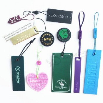 Prix d’usine en gros Logo personnalisé Vêtement Hang Tag String