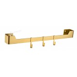 Métal doré 3PCS cintres porte murale crochets pour la décoration de la maison porte-vêtements
