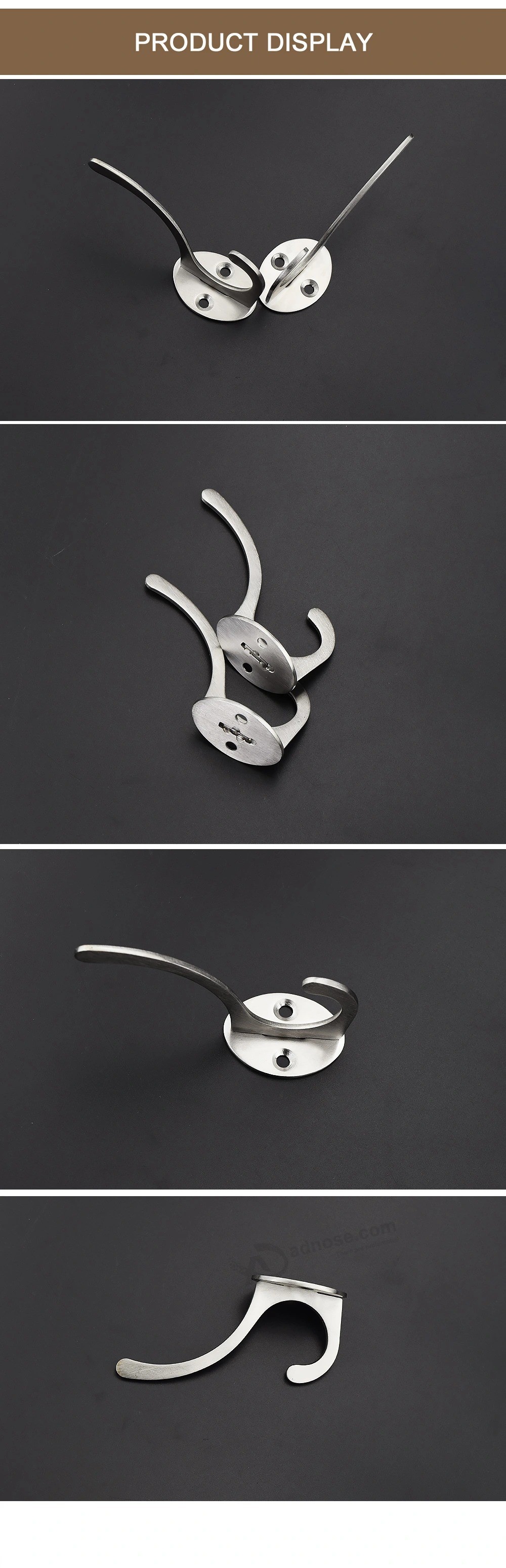 Factory price Customized kitchen Cabinet hooks SS304 over Door Hooks