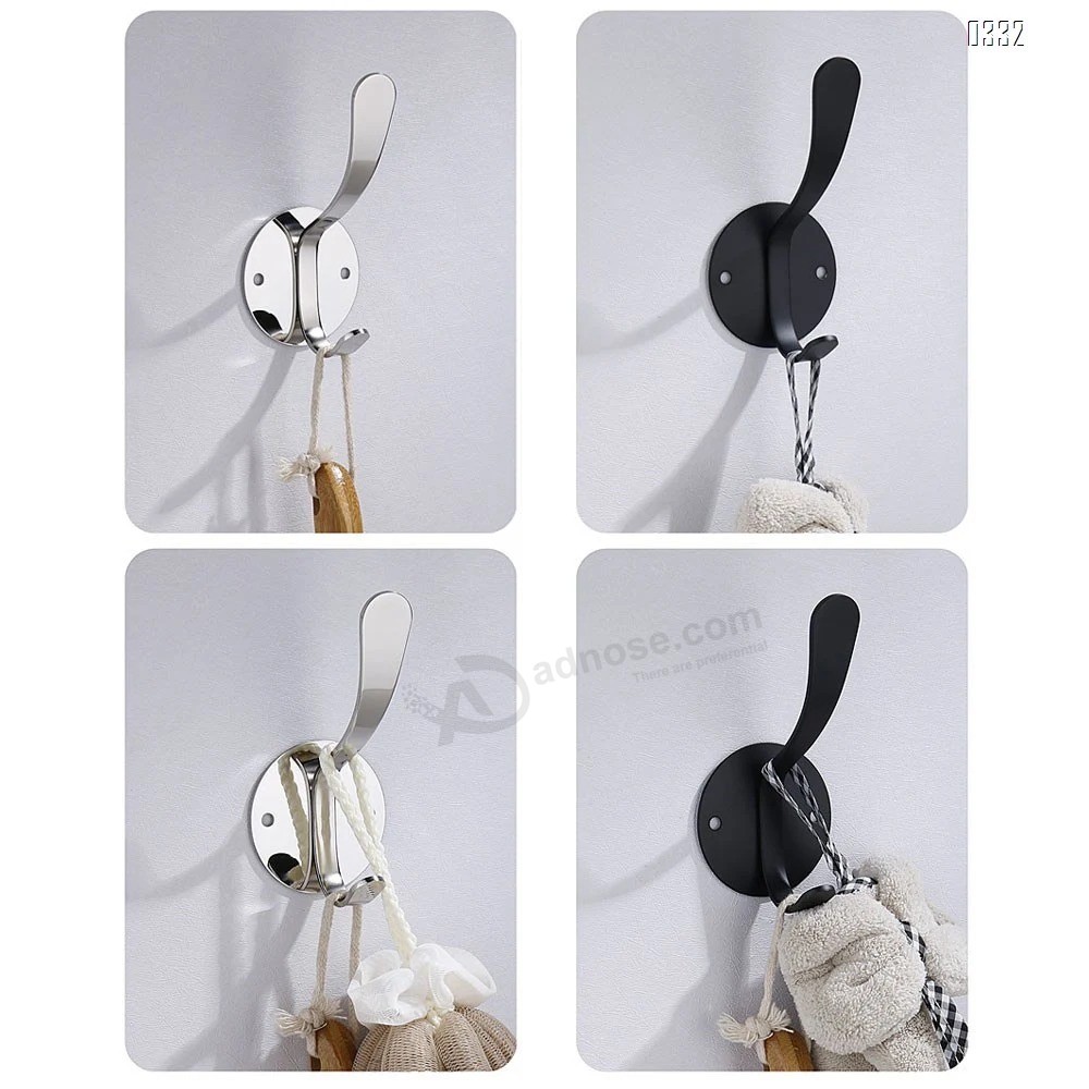 Clothes hooks of decorative Wall mounted Stainless steel Hooks wall Hooks single Hook for home Towel backpack Coat Hat hang Living room Bedroom door Bathroom Wa