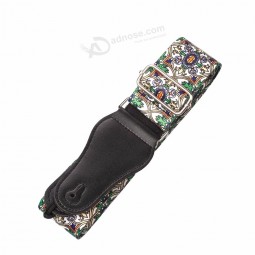naomi durável pulseira de guitarra acústica ajustável pulseira de baixo elétrico ajustável com impressão colorida correias de nylon guitarra