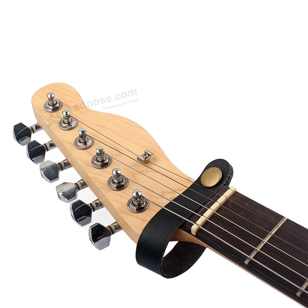 2PCS guitar Straps faux Leather strap Hook Button