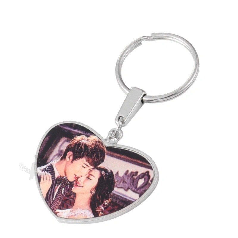 High quality Blank metal Sublimation photo Keychain