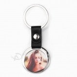 Nouveau Design Vente Sublimation Clé Tenir Rond Photo Porte-clés
