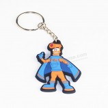 Personnalisé pas cher 2D 3D Métal Cuir Silicone Silicone Souple Caoutchouc PVC Porte-clés Porte-clés pour Cadeau de Promotion