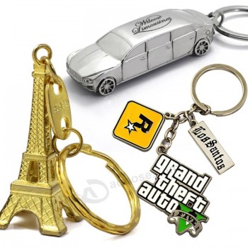 Fabricant de porte-clés Cadeau d’artisanat en métal promotionnel Alliage de zinc Souvenir Décoration Porte-clés personnalisé en métal émaillé pour les cadeaux de promotion