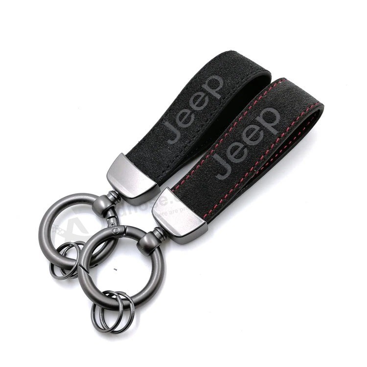New design Real leather Car brand Logo Key holder Keychain Keyring