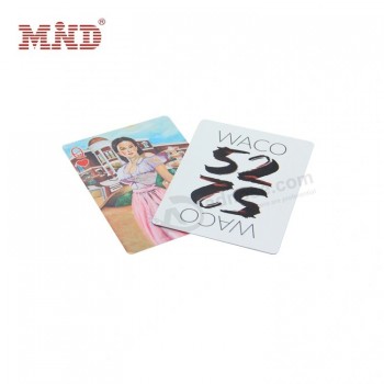 Cartes à jouer en plastique de jeu de poker d’impression de casino en PVC personnalisé