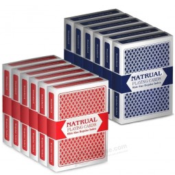 Carte de poker en PVC imprimée sur papier personnalisé Carte à jouer en plastique