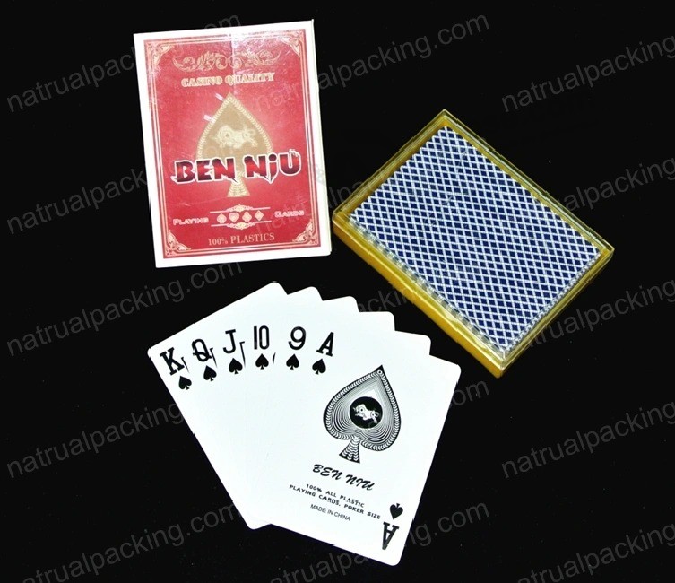 El plástico modificado para requisitos particulares del póker que juega a las cartas del póker de las tarjetas del póker del juego de cartas