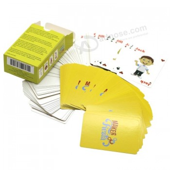 OEM Impression de cartes de poker Decks pour enfants Divertissement Personnaliser les cartes à jouer