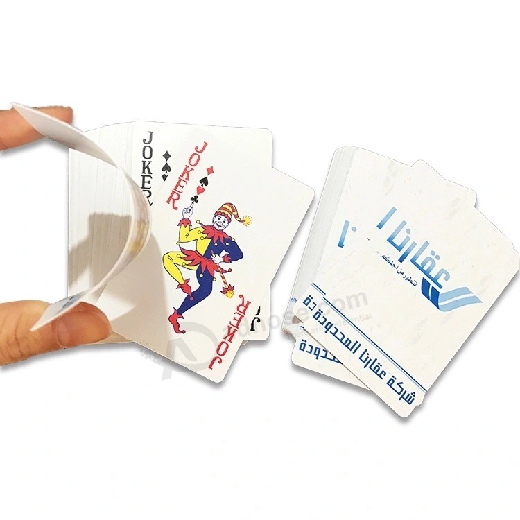 Cartão de jogo de plástico personalizado em PVC cartão de poker