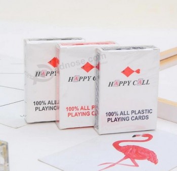 Cartas de jogar de PVC personalizadas novas cartas de jogar pôquer de plástico à prova d'água