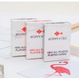 Cartes à jouer en PVC personnalisées neuves Carte à jouer en plastique de poker imperméable