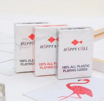 Cartes à jouer en PVC personnalisées neuves Carte à jouer en plastique de poker imperméable