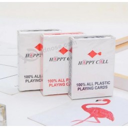 brandneue benutzerdefinierte PVC-Spielkarten wasserdichte Poker-Plastikspielkarte