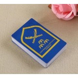Impression personnalisée de cartes à jouer en carton de poker en papier pour la promotion