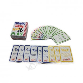 Carte de poker personnalisée Impression personnalisée en papier Carte à jouer de poker