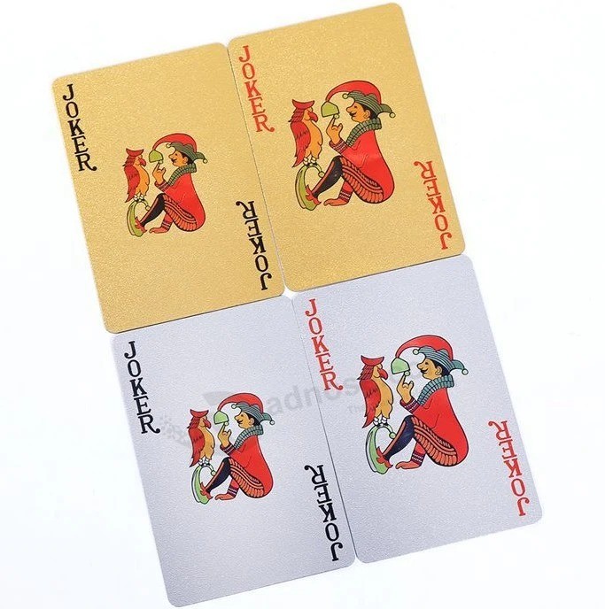 Póquer plástico PVC à prova d'água - Cartas de jogar impressas personalizadas