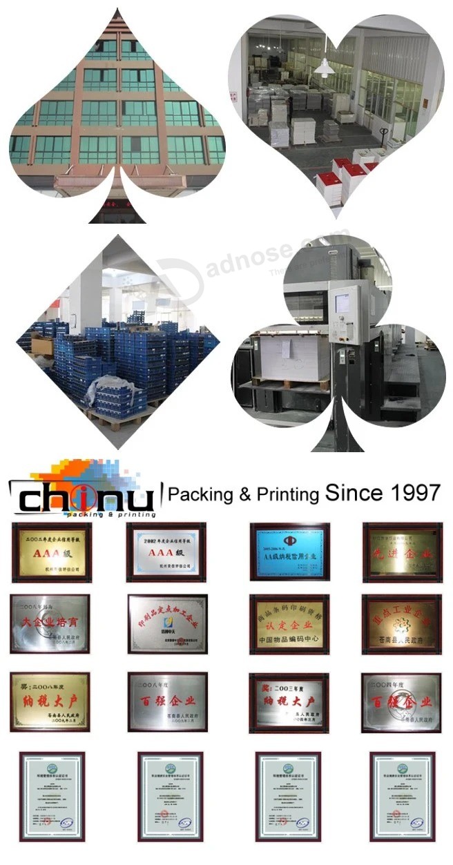 플라스틱 PVC 방수 포커-맞춤형 인쇄 카드