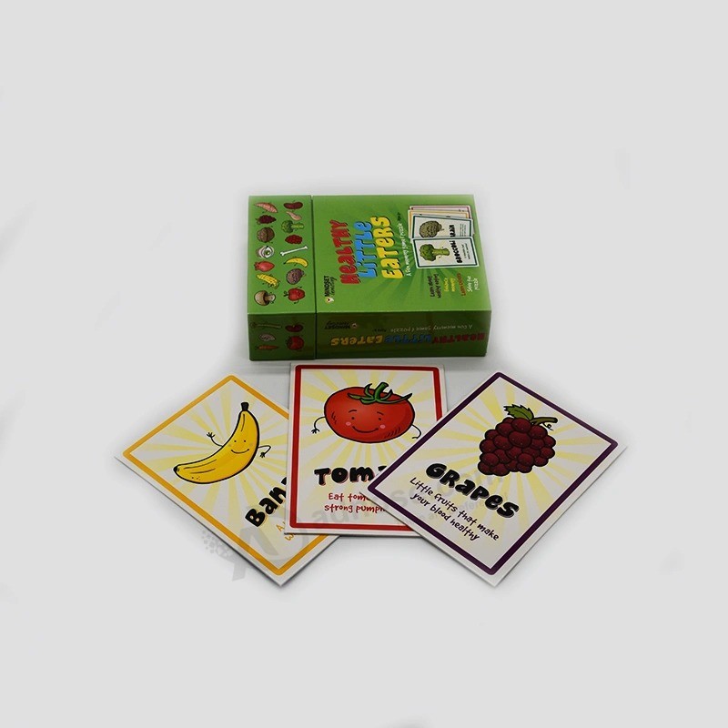 Crianças com cores personalizadas Jogando cartão de pôquer