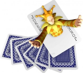 aangepaste promation-reclame voor speelkaarten, poker, bridge, tarot, gamekaarten