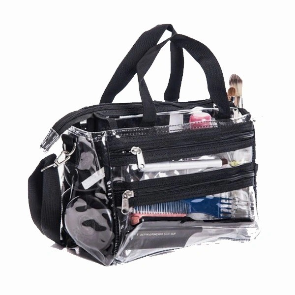 Bolsa de cosméticos de PVC de encargo del bolso del maquillaje del neceser del viaje de la promoción
