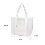 Chic Lady Sac fourre-tout de voyage en maille PVC de grande capacité
