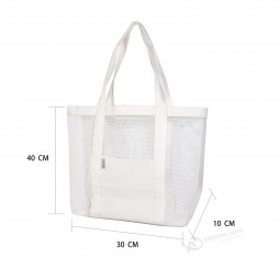 chic lady large capacity PVC mesh travelling tote Bag