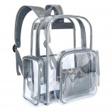 Meilleur sac à dos transparent Sac en PVC en plastique de voyage Sac transparent