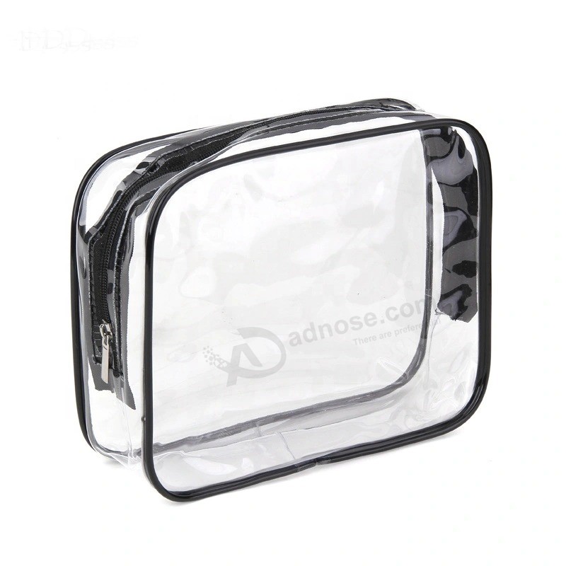 PVC/EVA cosmetic Bag, wholesale Fashion transparent Plastic waterproof Promotional makeup Toiletry packaging Pouch tote Beach travel Shopping zipper Handle Bag