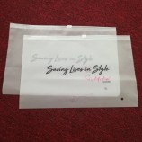 Sac à vêtements d’emballage à fermeture éclair en PVC OPP personnalisé, sac en plastique à fermeture éclair laminée étanche