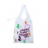 Vêtement Sacs à main en plastique Gilet T-shirt Épicerie PVC / TPU Sac à provisions fourre-tout