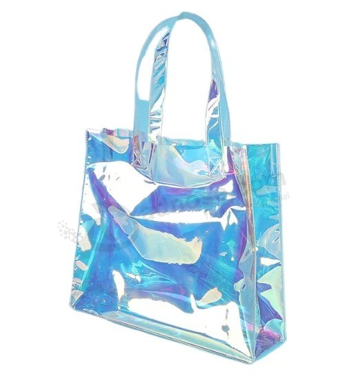 Ladies New Beach Transparenter PVC-Rucksack Einkaufstasche