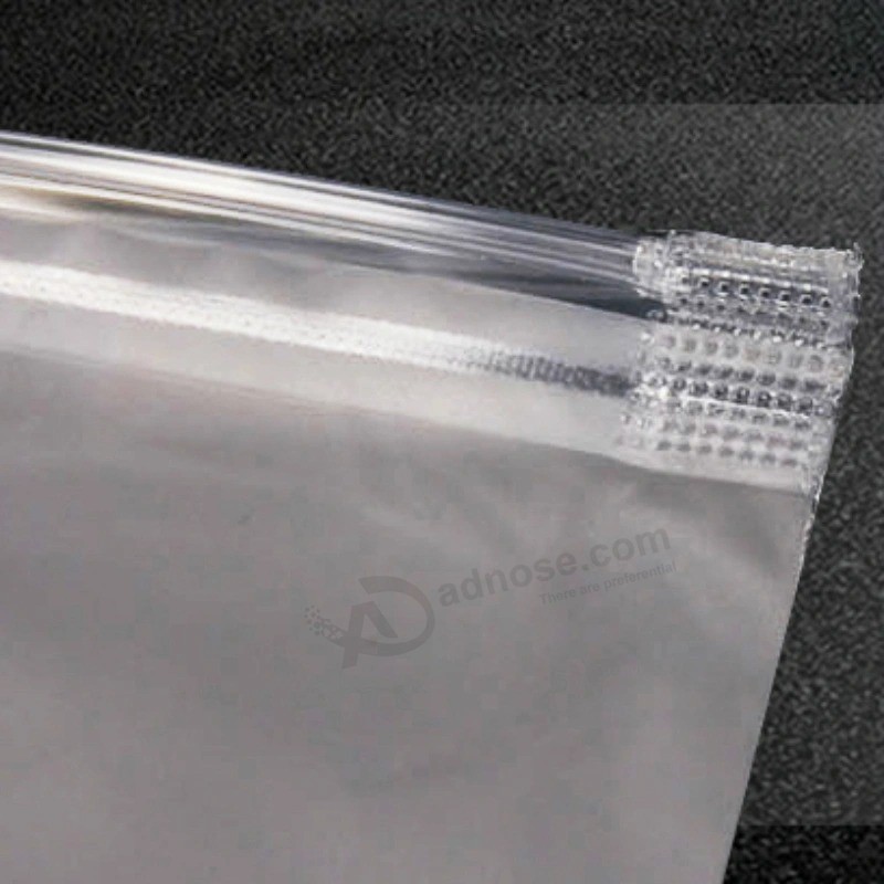 定制印刷PVC塑料防水自封袋带环20 * 25