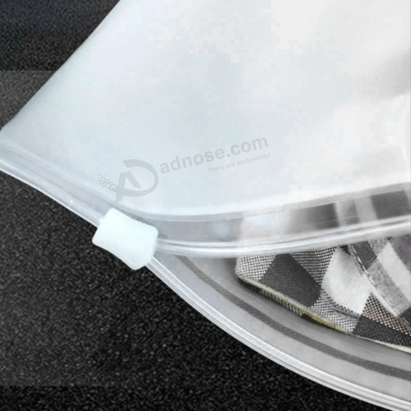 Custom Printed PVC Plastic Waterproof Ziplock Bags with Ring 20*25