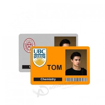 tarjeta de acceso de empleado formato de identificación con foto en blanco