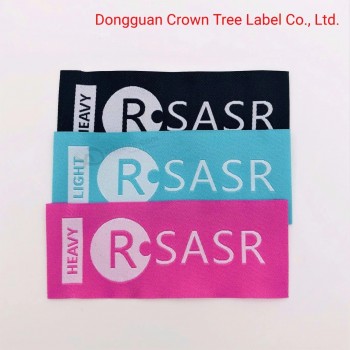 Hot Melt Adhesive Woven Label Brand Name Logo