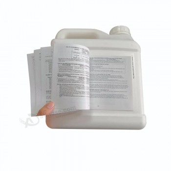 Multi couche pliage imprimé auto-adhésif brochure livret instructions étiquette