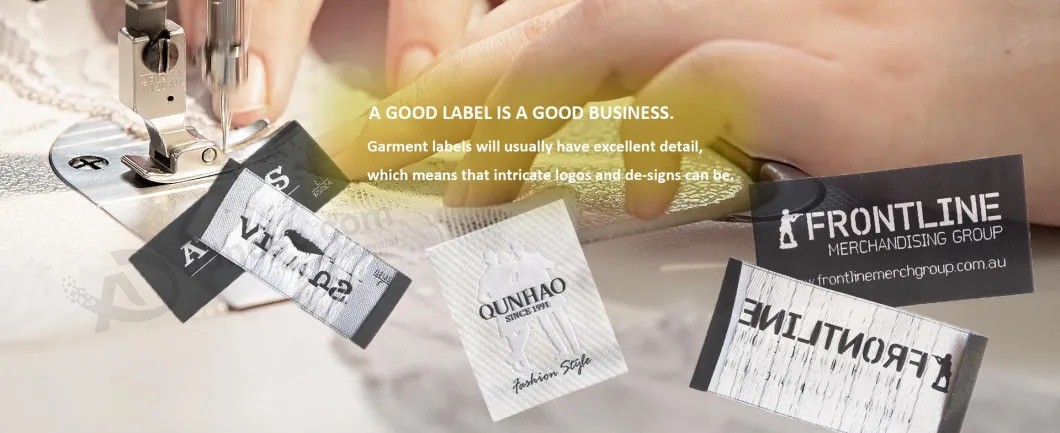 Ropa de China Accesorios de prendas de vestir Mejor calidad Algodón Poliéster Textiles Etiqueta tejida