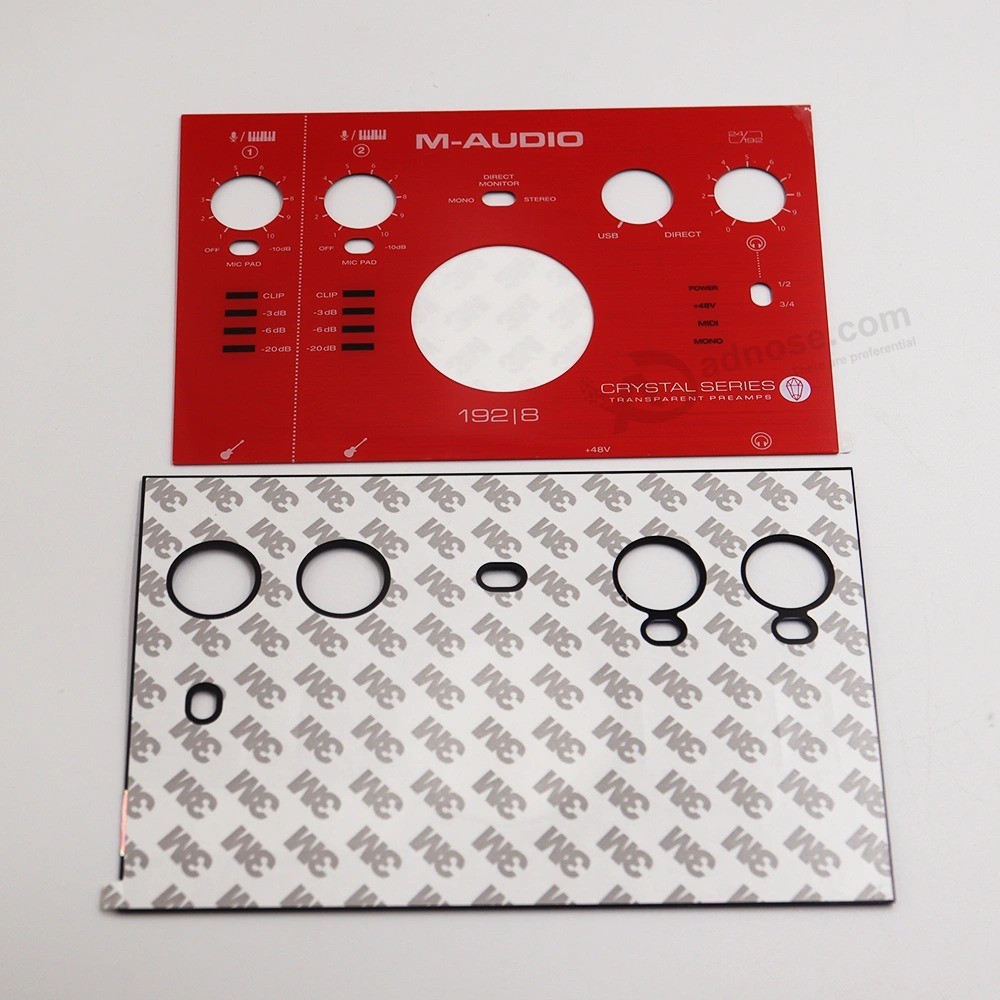 Impressão de seda de alta qualidade Etiquetas do painel elétrico de controle de membrana personalizada